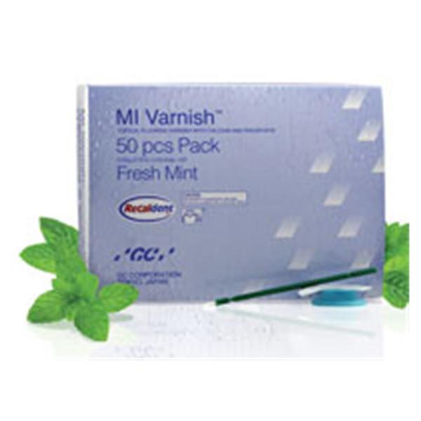 GC 442505 MI Topical Fluoride Varnish Calcium Phosphate Fresh Mint 0.4 mL 50/Pk GC 442505 MI Topical Fluoride Varnish Calcium Phosphate Fresh Mint 0.4 mL 50/Pk